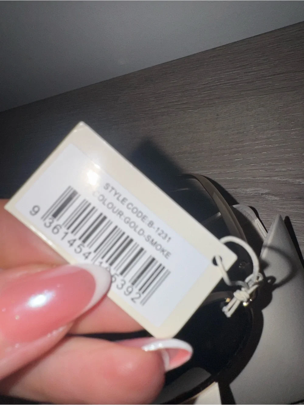 Banbe Revolve The Cruz Sunglasses in Gold & Smoke NWT (Case Flawed)